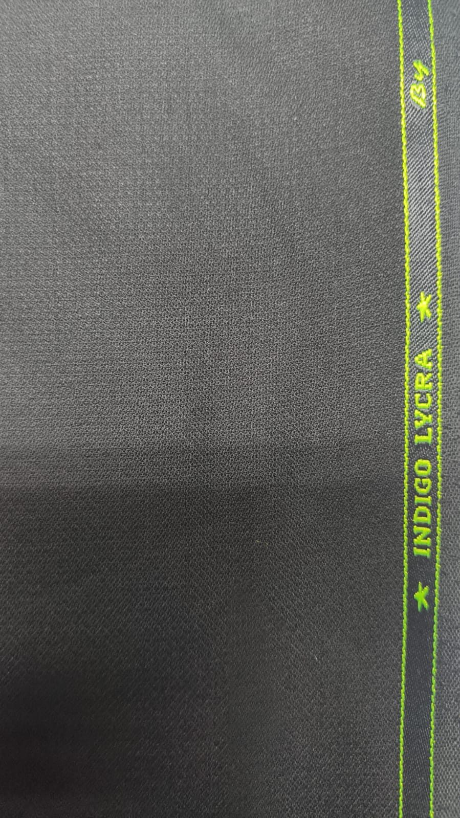 indigo lycra — woven polyester-viscose fabric